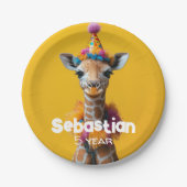 Party Giraffe Extravaganza Pappteller (Vorderseite)