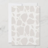 Party Giraffe Geburtstag Einladung (Rückseite)