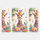 Party: Giraffen | Geschenkpapier Set (Vorderseite)