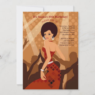 Party Girl (Afroamerikaner) Einladung