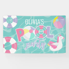 Party Girl Einhorn Rosa und Lila Geburtstag Banner