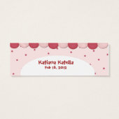 Party Girl Favor Tags (Rückseite)