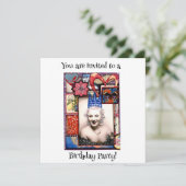 Party Girl Geburtstagsparty Einladung (Stehend Vorderseite)