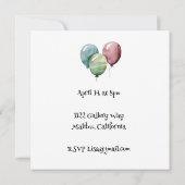 Party Girl Geburtstagsparty Einladung (Rückseite)