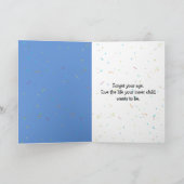 Party Girl on Balloon Karte (Innenseite)