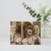 Party Girl Postkarte (Stehend Vorderseite)
