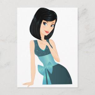 Party Girl Postkarte