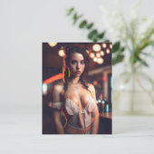 Party Girl Postkarte (Stehend Vorderseite)