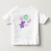Party Girl Princess Bear Kleinkind T-shirt (Rückseite)