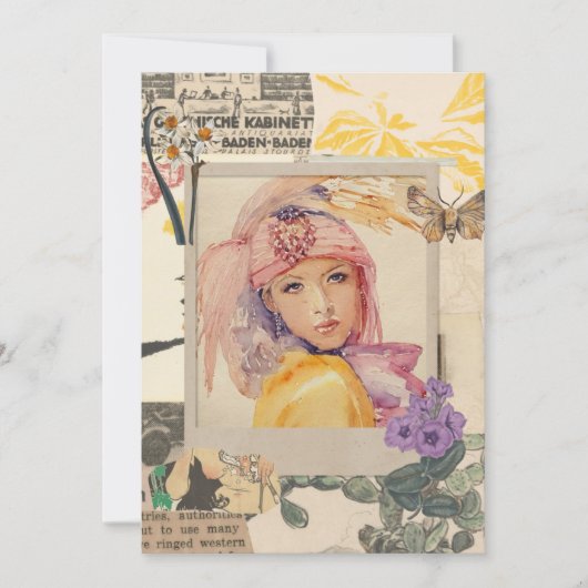 Party girls cards art deco feiertagskarte (Vorderseite)