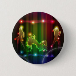 Party Girls Moderne trendige Neon Lights Button