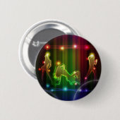 Party Girls Moderne trendige Neon Lights Button (Vorne & Hinten)