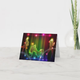 Party Girls Moderne trendige Neon Lights Karte