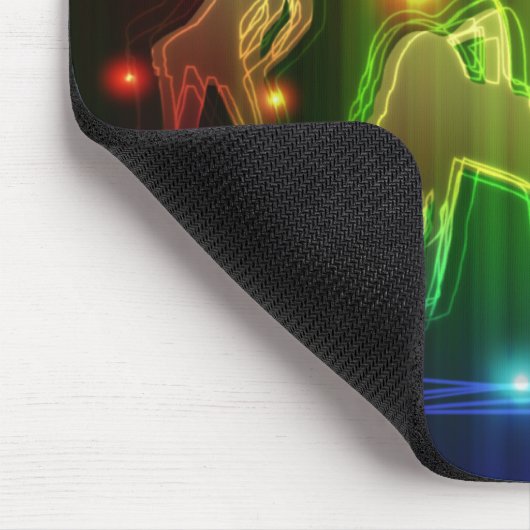 Party Girls Moderne trendige Neon Lights Mousepad (Ecke)