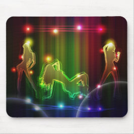 Party Girls Moderne trendige Neon Lights Mousepad