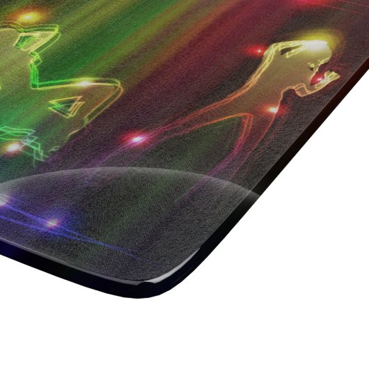 Party Girls Moderne trendige Neon Lights Schneidebrett (Ecke)