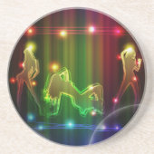 Party Girls Moderne trendige Neon Lights Untersetzer (Vorne)