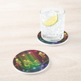 Party Girls Moderne trendige Neon Lights Untersetzer