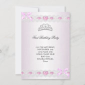 Party Girls Princess Pink Foto Einladung (Rückseite)