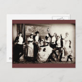 Party Girls Vintag Print Postkarte (Vorne/Hinten)