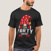 Party Gnome Matching Christmas PJS For Family T-Shirt (Vorderseite)