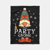 Party Gnome Xmas Group Family Matching Christmas H Fleecedecke (Vorderseite)