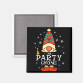 Party Gnome Xmas Group Family Matching Christmas H Magnet (Vorderseite/Rückseite)