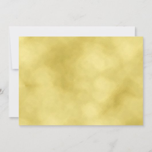 Party Gold String Lights Navy Blue Einladung (Rückseite)