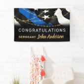 Party Gold Thin Blue Line Banner (Insitu)