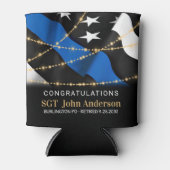 Party Gold Thin Blue Line Dosenkühler (Vorderseite)