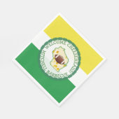 Party Gold und Green Football Wisconsin Colors Serviette (Ecke)