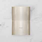 Party Gold Verziert Rectangle Dimond Blume Shiny Dankeskarte (Innenseite)