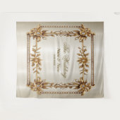 Party Gold Verziert Rectangle Dimond Blume Shiny Wandteppich (Vorderseite (Horizontal))