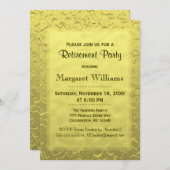 Party | Goldenes Ticket Einladung (Vorne/Hinten)