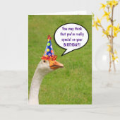 Party Goose Compliment Geburtstagskarte Karte (Gelbe Blume)