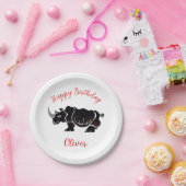 Party - Graphic RHINOCEROS - Happy Birthday Pappteller (Party)