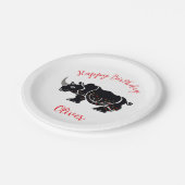 Party - Graphic RHINOCEROS - Happy Birthday Pappteller (Schrägansicht)