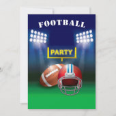 Party Gridiron Uprights and Field Einladung (Vorderseite)