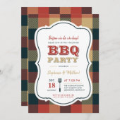 Party Grillen Einladung (Vorne/Hinten)