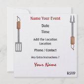 PARTY / GRILLEN ! SRF EINLADUNG (Rückseite)