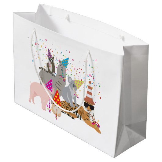 Party Große Geschenktüte (Rückseite Schrägansicht)