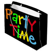 Party Große Geschenktüte (Rückseite Schrägansicht)