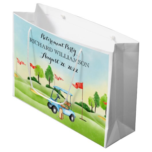 Party Große Geschenktüte (Vorderseite Schrägansicht)