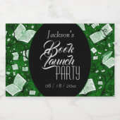 Party "Grüne Bücher" Schaumweinetikett (Einzelnes Label)