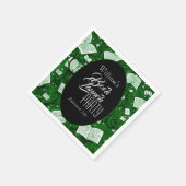 Party "Grüne Bücher" Serviette (Ecke)