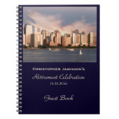 Party Guest Book, NYC Manhattan Skyline Notizblock (Vorderseite)