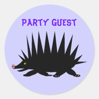 , Party Guest Runder Aufkleber