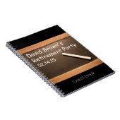 Party GuestBook von Retirement Teacher Notizblock (Rechte Seite)