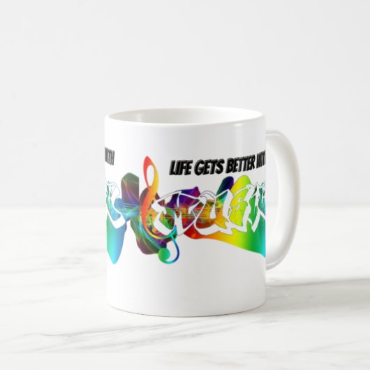 Party Guitar Music Teacher Kaffeetasse (VorderseiteRechts)