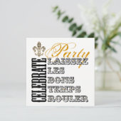 Party "Gute Zeiten" gelassen Einladung (Stehend Vorderseite)